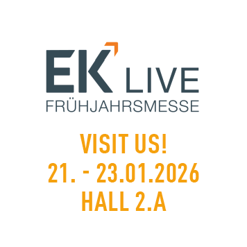 EK Live Frühjahrsmesse - Visit us! - 21.-23.01.2026 Hall 2.A